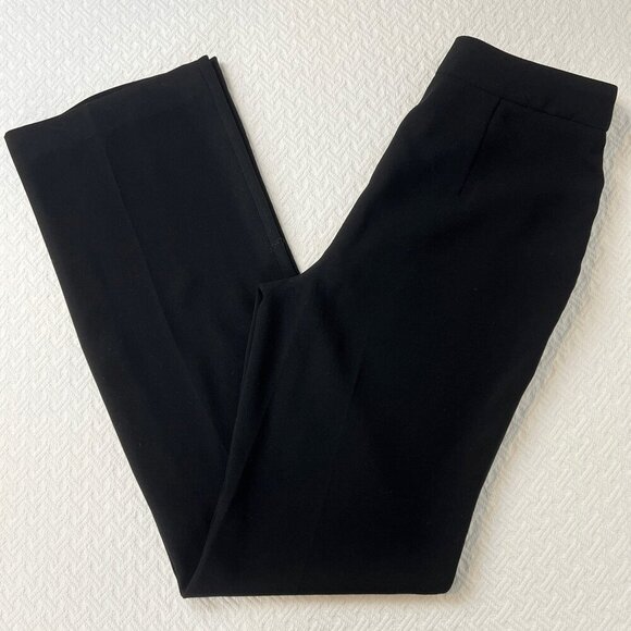 RW & CO Women's Size 4 Black Ponte Side Zipper Pull On Ankle Pants High Waist - Picture 1 of 16